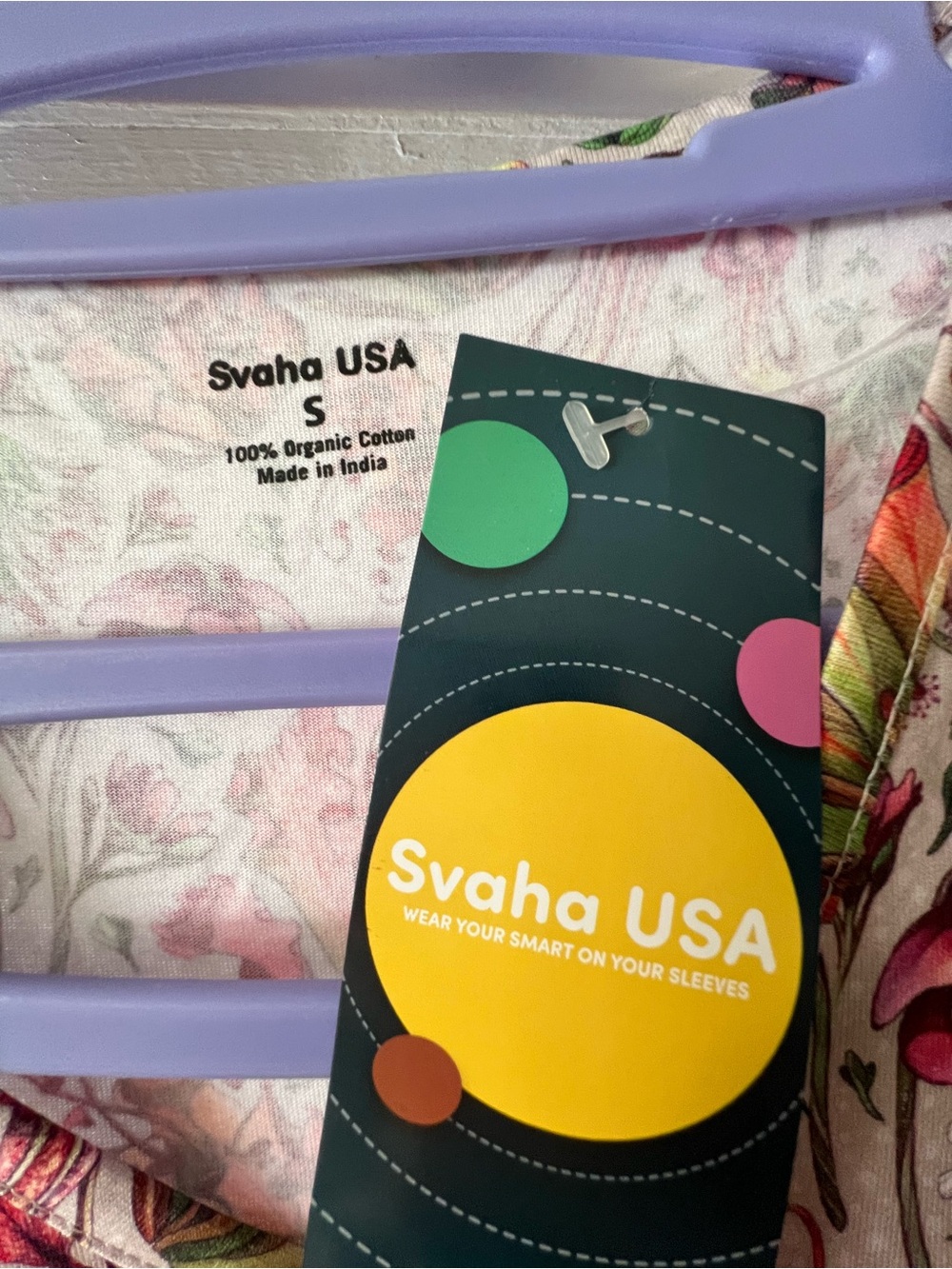 Svaha USA Carnivorous Plants Twirl Dress with Pockets organic cotton dress small - Picture 7 of 8